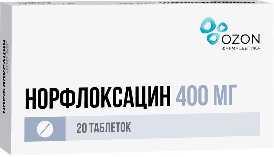 Норфлоксацин таб. п/о 400мг №20 в Калуге