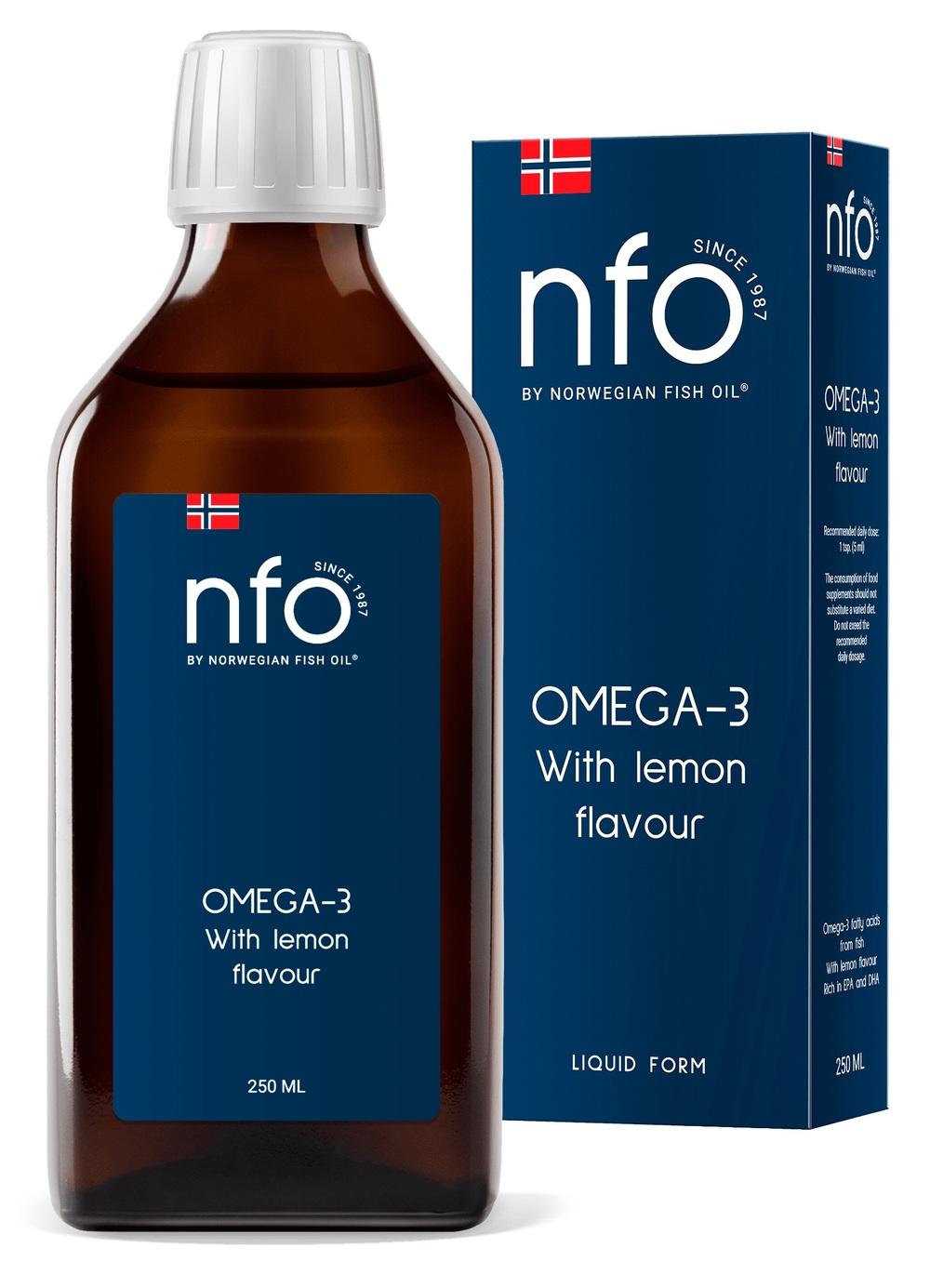 Норвегиан Фиш Оил Омега-3 со вкусом лимона жид. 250мл исландия