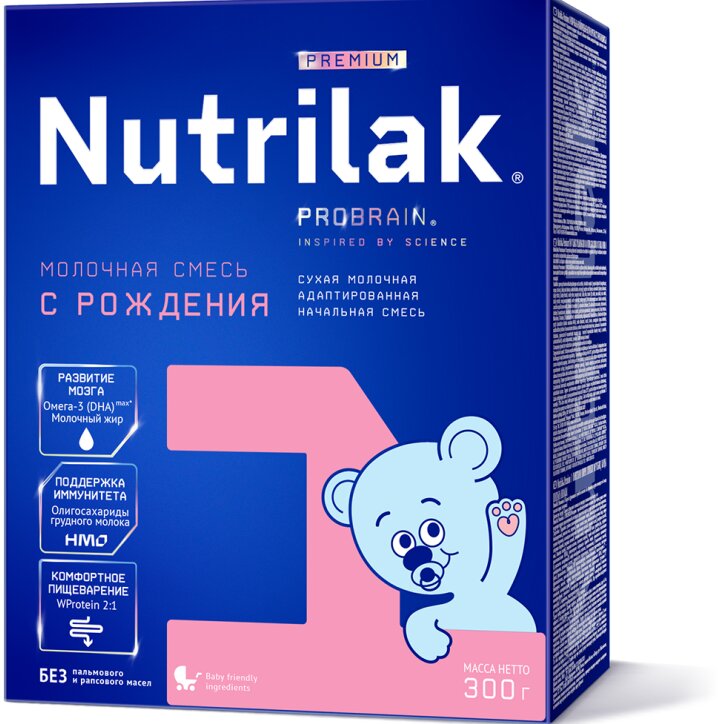 Нутрилак Премиум 1 смесь сухая молочная 0-6 мес. 300г