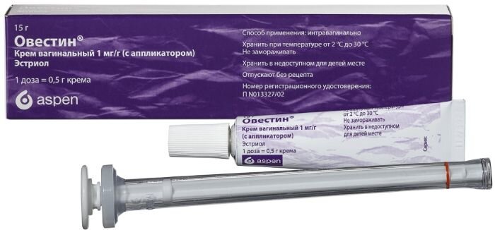 Овестин крем ваг. 1мг/г 15г