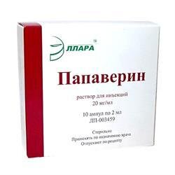 Папаверин г/хл р-р д/ин. 2% 2мл №10 в Пензе