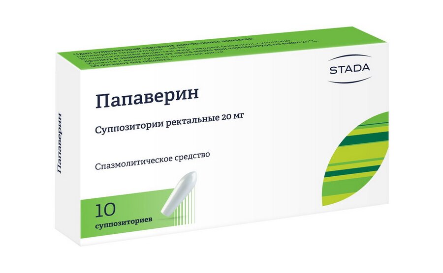 Папаверин г/хл супп. рект. 20мг №10 в Пробуждение