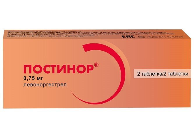 Постинор таб. 0.75мг №2
