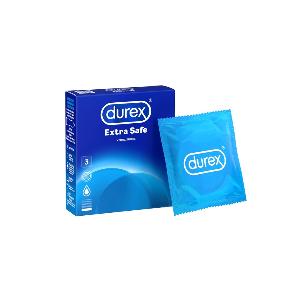 Презервативы Дюрекс Экстра Сэйф №3 аптека презервативы дюрекс durex двойной экстаз n3