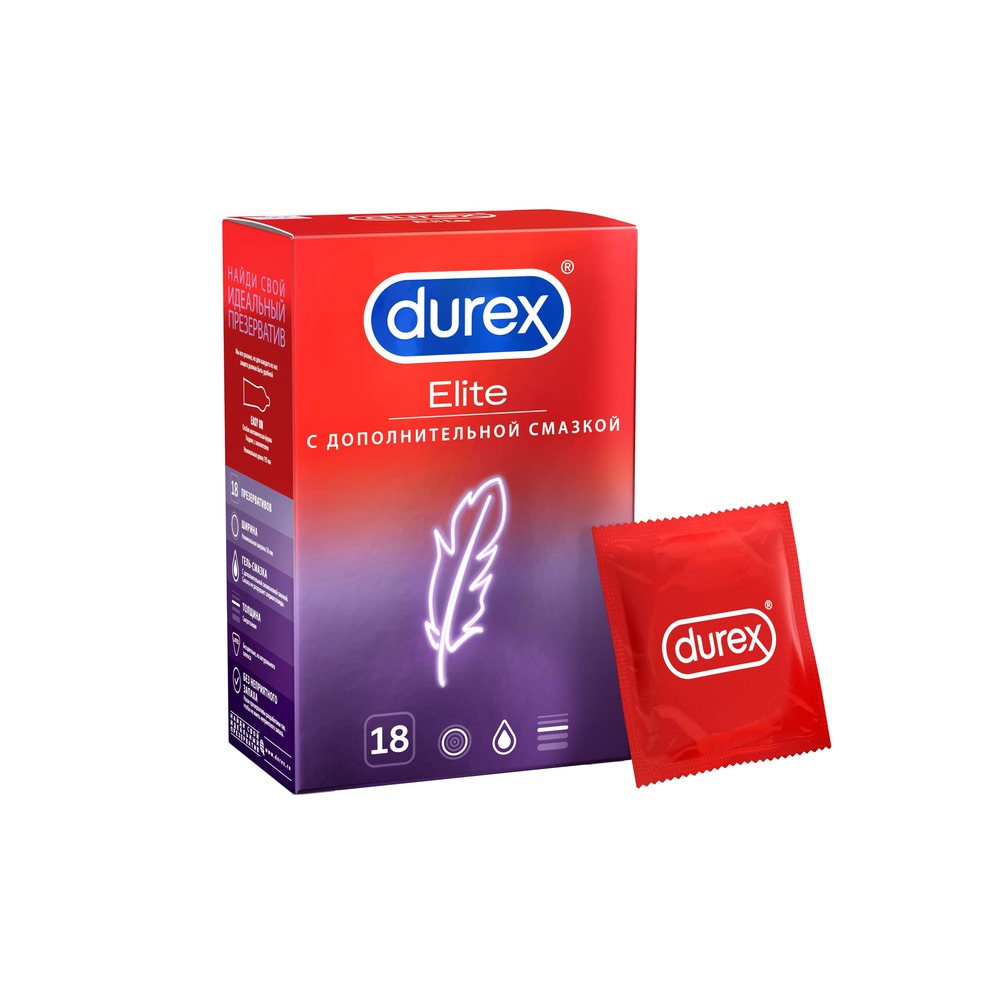 Презервативы Дюрекс Элит №18 аптека презервативы дюрекс durex real feel n3
