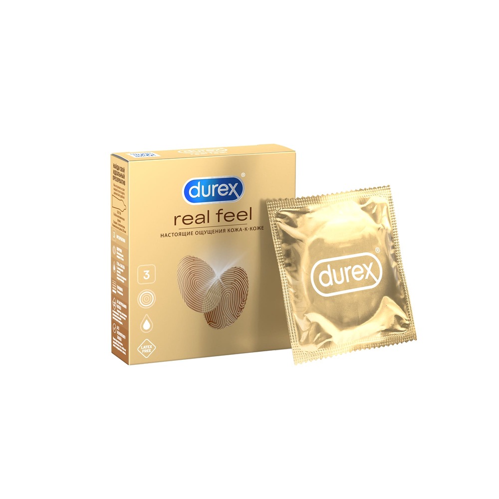 Презервативы Дюрекс Реал Фил №3 презервативы с точками luxe тринадцатый раунд 3 шт 3 уп