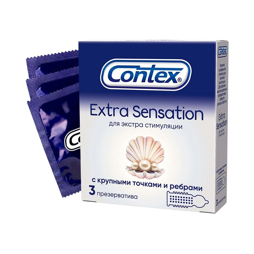 Презервативы Контекс Экстра Сенсэйшн №3 презервативы контекс экстра лардж xxl 12