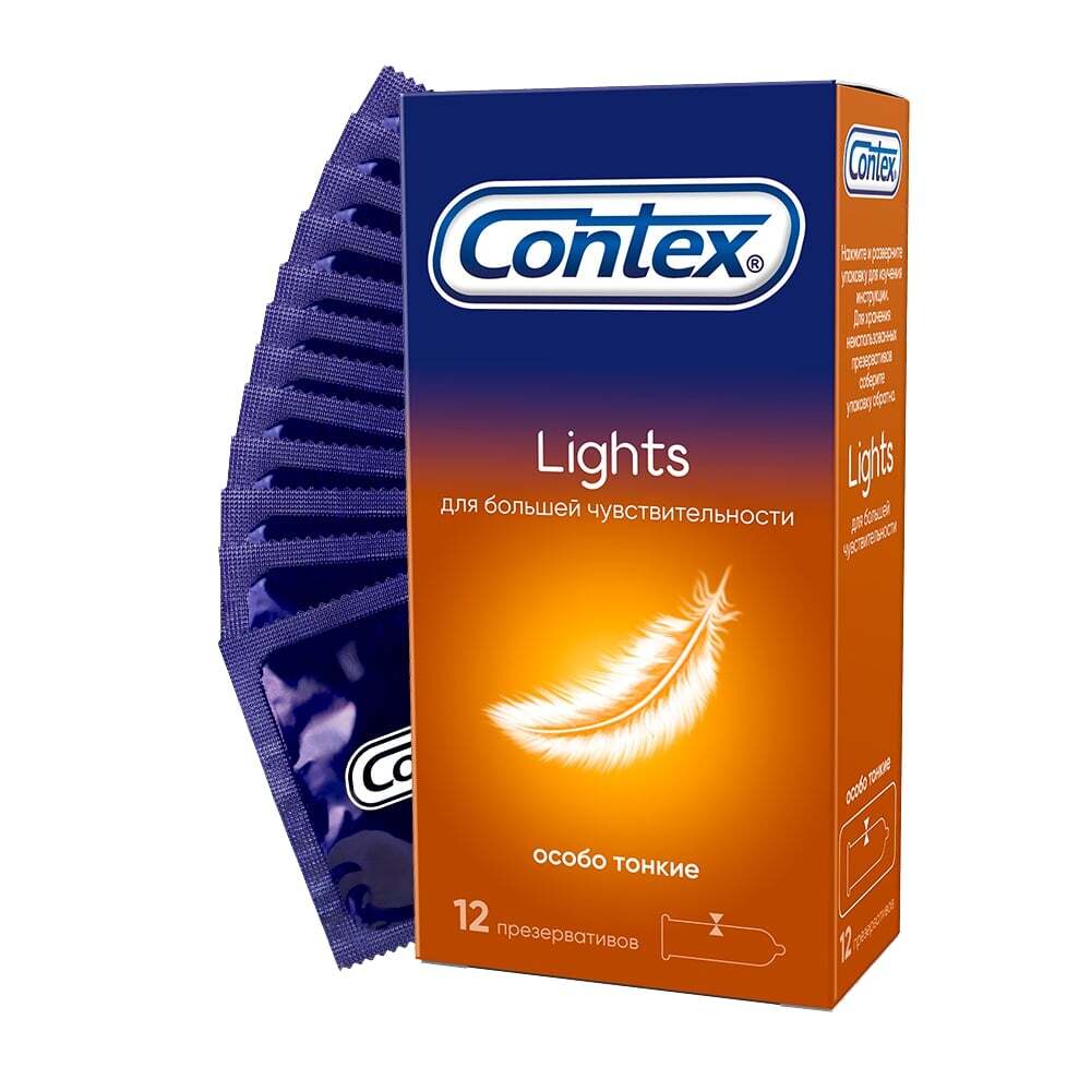 Презервативы Контекс Лайт №12 презервативы контекс рельеф 12