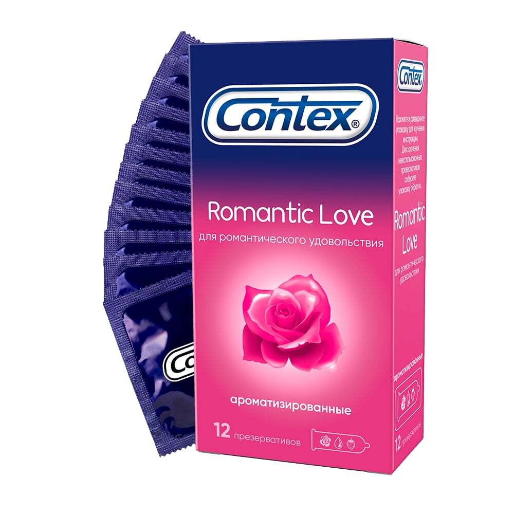 Презервативы Контекс Романтик Лав №12 contex романтик лав презервативы ароматизированные 12 шт