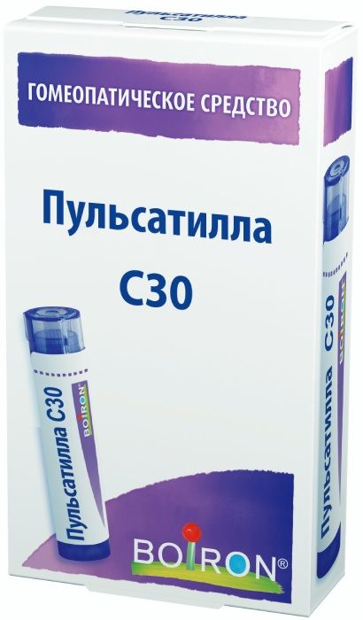 Пульсатилла С30 гранулы гомеопатич. 4г