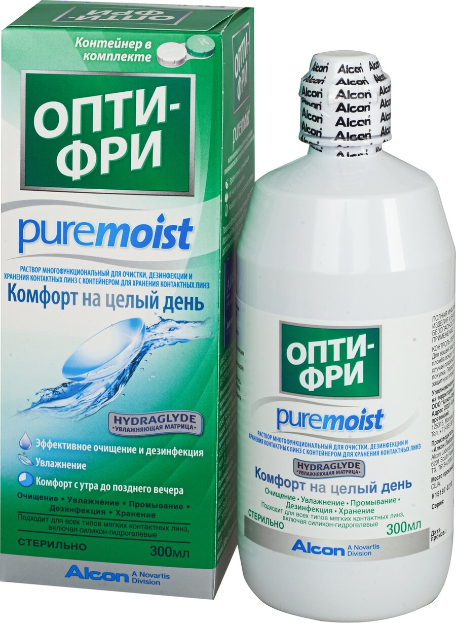 Опти фри Пьюрмойст р-р д/контактных линз 300мл в Медведово