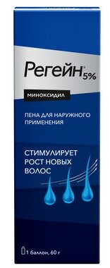 Регейн пена д/наруж.прим 5% 60г №1 в Медведово