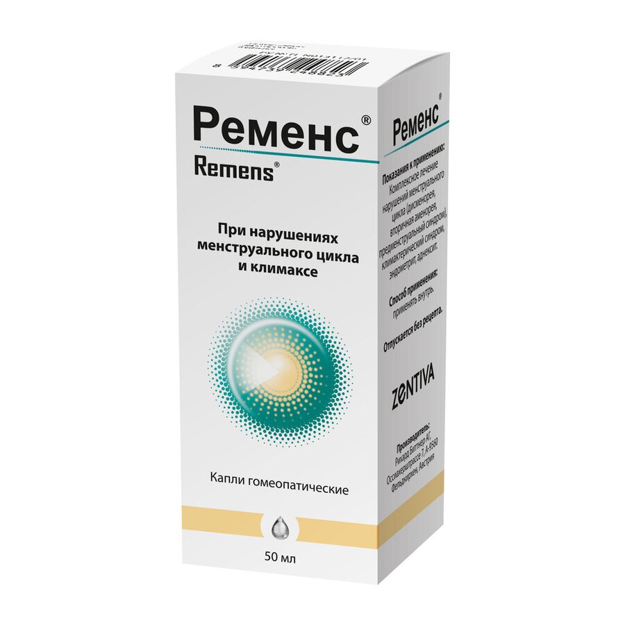 Ременс капли гомеопат 50мл