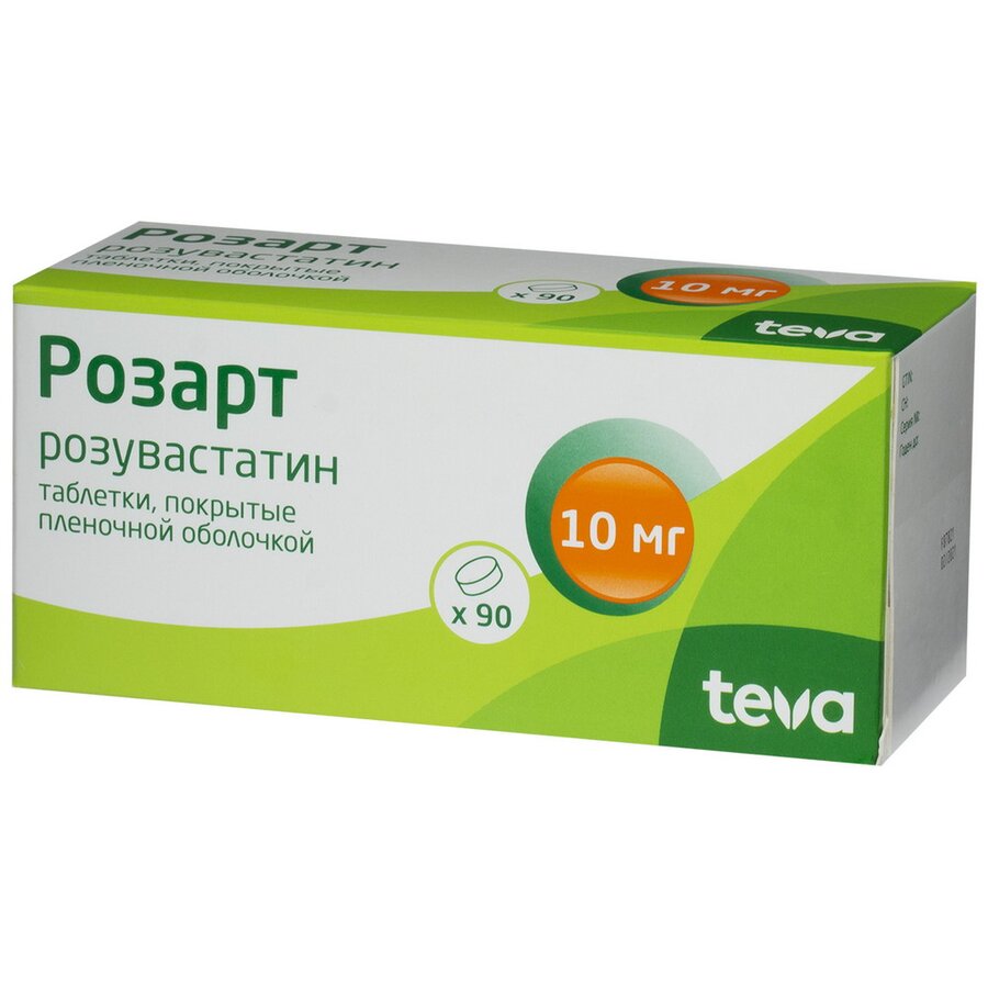 Розарт таб. п/о 10мг №90 в Санкт-Петербурге и области