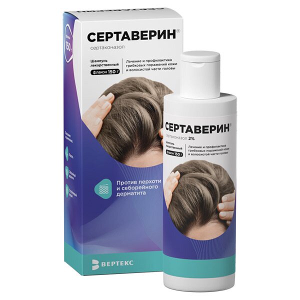 Сертаверин шампунь лек. 150г в Медведово