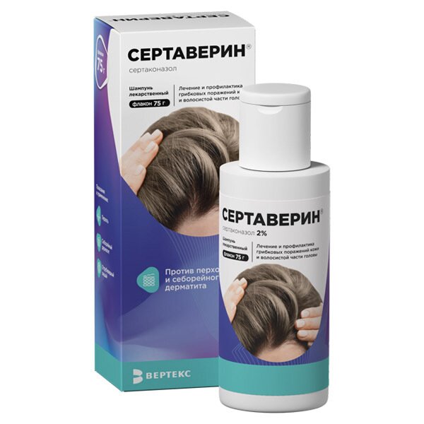 Сертаверин шампунь лек. 75г в Медведово