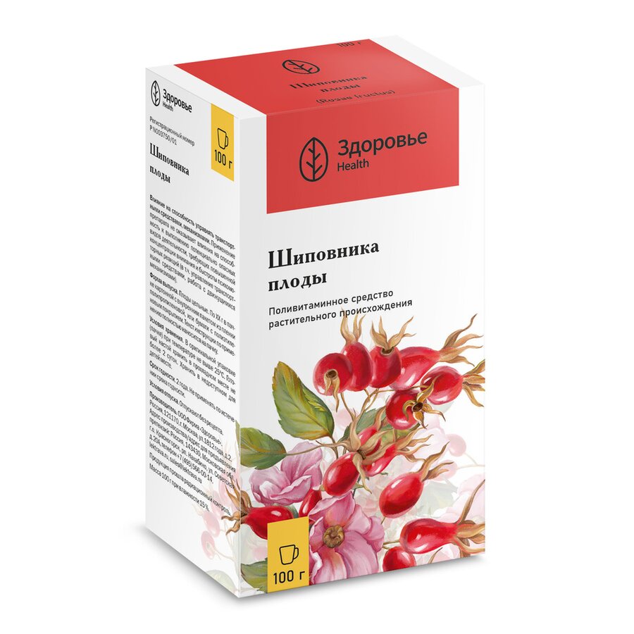 Шиповника плоды Здоровье 100г