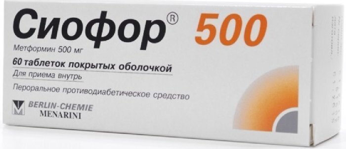 Сиофор таб. п/о 500мг №60