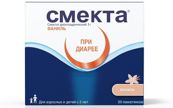 Смекта пор. д/сусп. в пак. 3г №20 ваниль