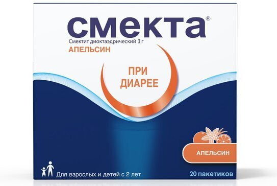 Смекта пор. д/сусп. в пак. 3г №20 апельсин