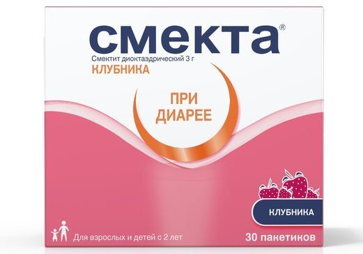 Смекта пор. д/сусп. в пак. клубника 3г №30