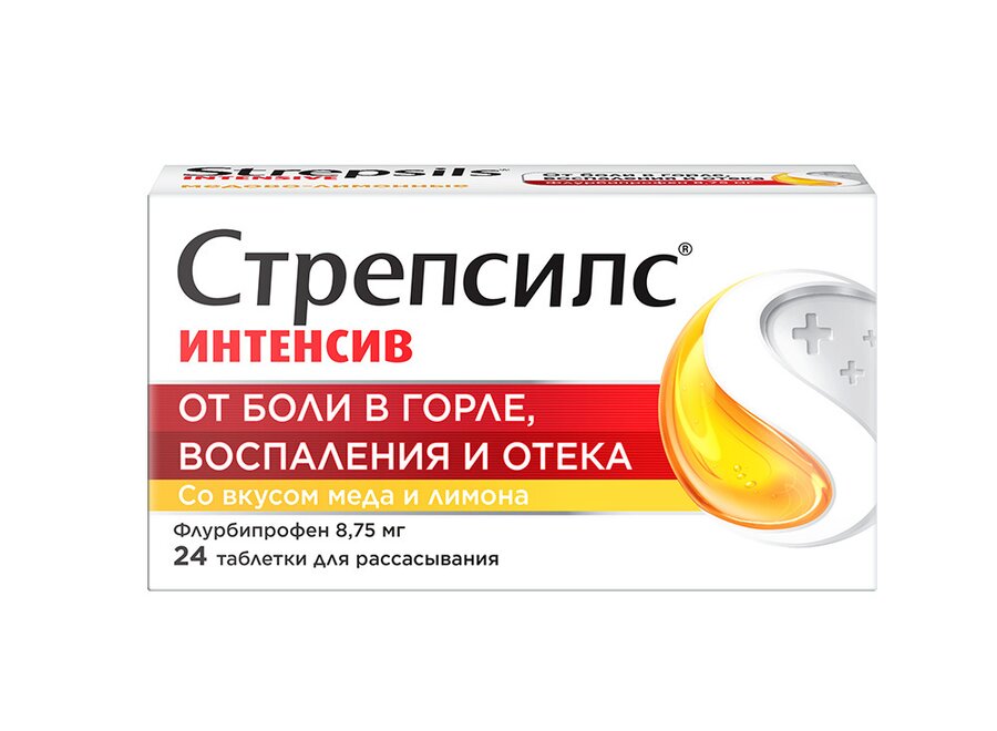 Стрепсилс Интенсив таб. д/рассас. Лимон/Мед №24 в Тарасовке