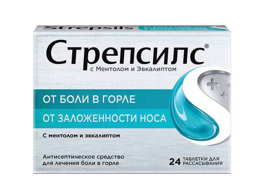 Стрепсилс таб. д/рассас. Ментол/Эвкалипт №24 в Костроме