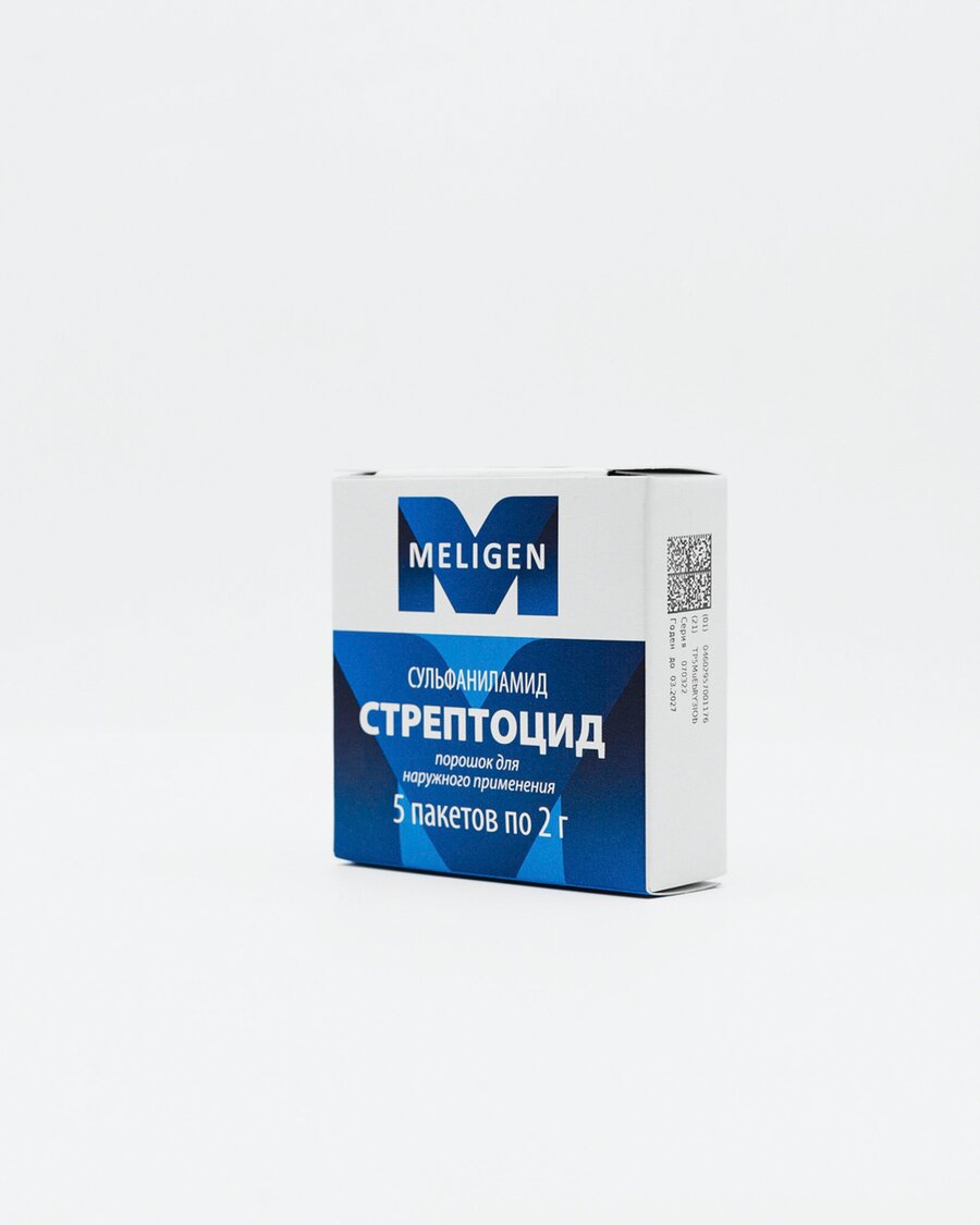 Стрептоцид пор. наружн. 2г №5