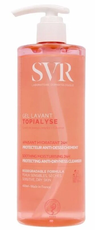 SVR Топиализ гель очищающий д/тела 400мл