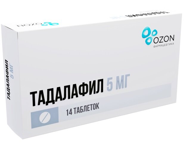 Тадалафил таб. п/п/о 5мг №14 Озон