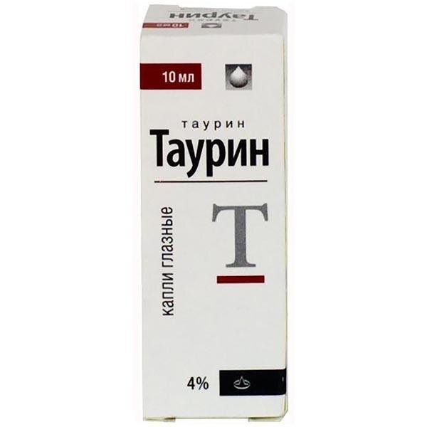 Таурин капли гл. 4% 10мл фл-кап