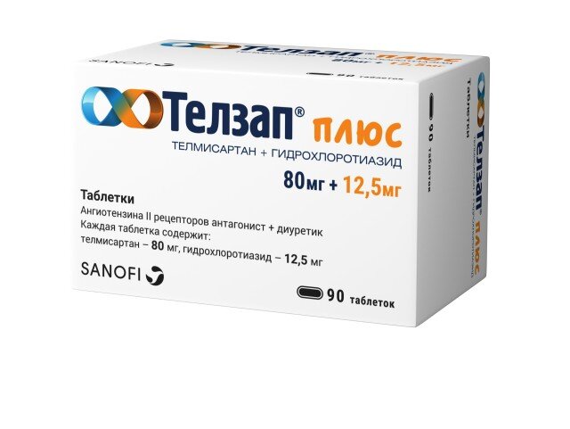 Телзап Плюс таб. 80мг+12,5мг №90 в Калуге