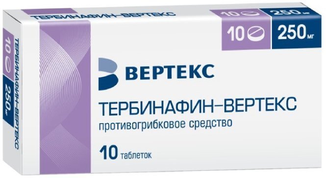 Тербинафин-Вертекс таб. 250мг №10
