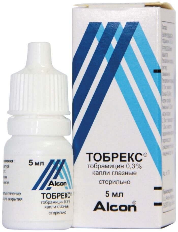 Тобрекс капли гл. 0.3% 5мл