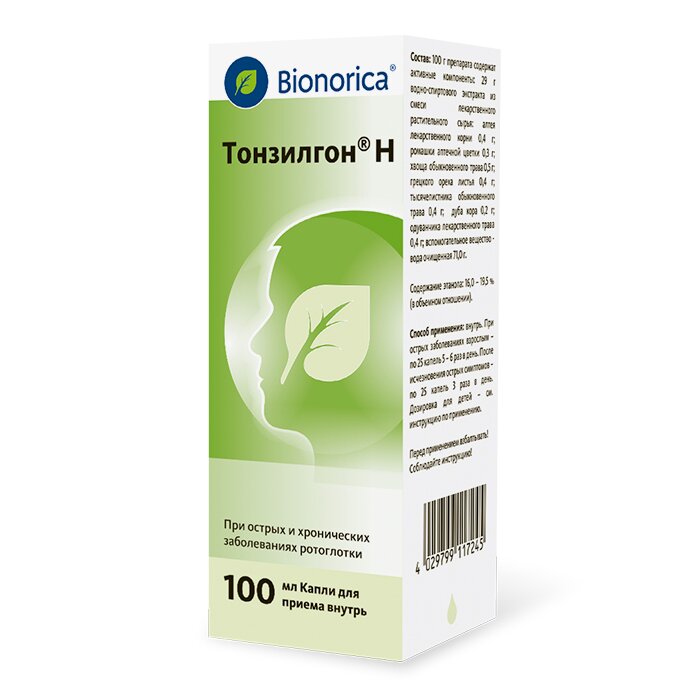 Тонзилгон Н капли д/приема внутрь 100мл