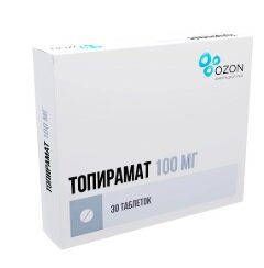 Топирамат таб. п/п/о 100мг №30