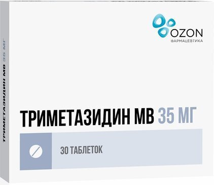 Триметазидин МВ таб. п/о пролонг. 35мг №30 в Подольске