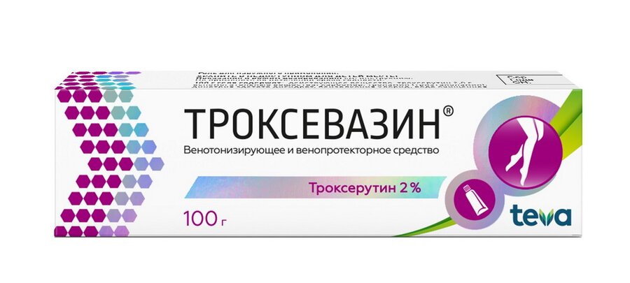 Троксевазин гель для наружн. прим. 2% туба 100г