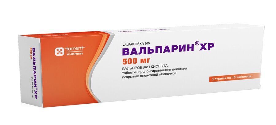 Вальпарин ХР таб.п/о пролонг. 500мг №30
