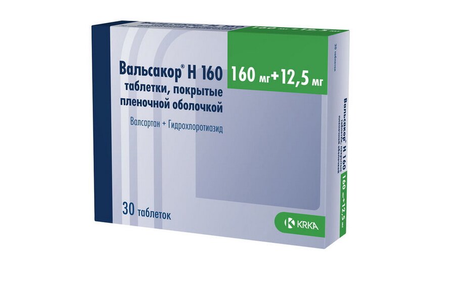 Вальсакор Н таб. п/о 160мг+12.5мг №30 в Воронеже