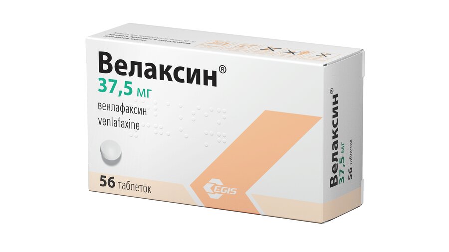 Велаксин таб. 37,5мг №56
