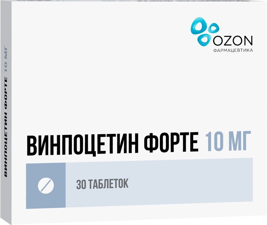 Винпоцетин форте таб. 10мг №30 в Медведово