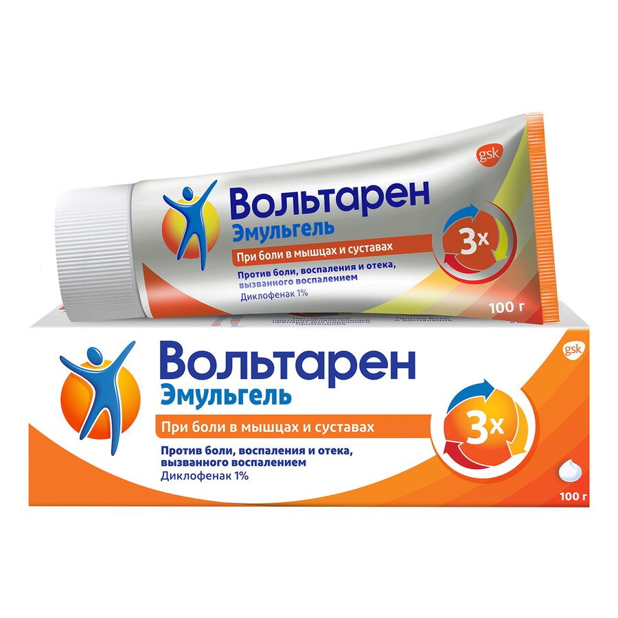 Вольтарен Эмульгель гель 1% 100г