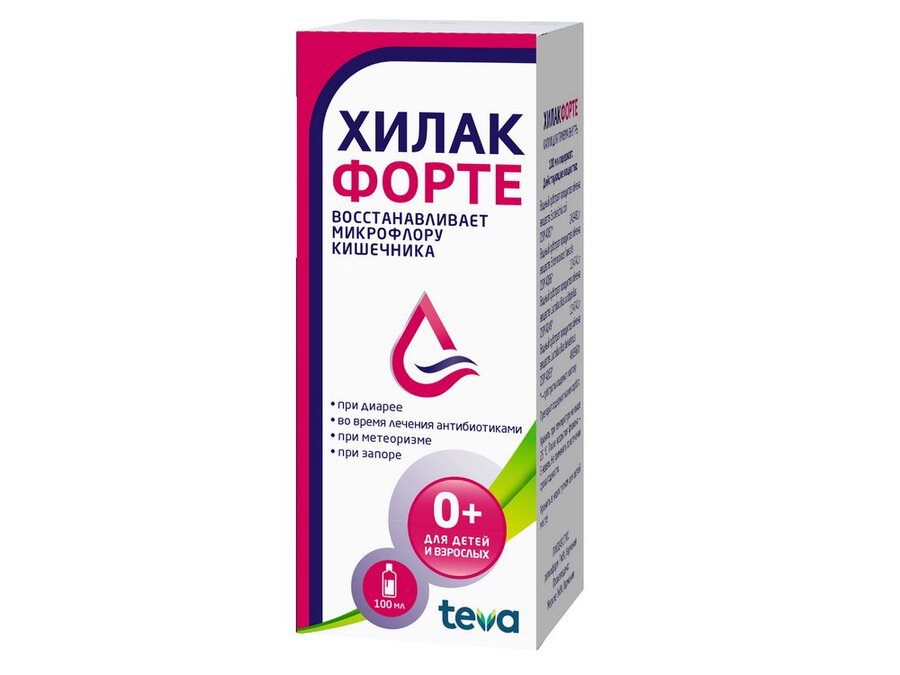 Хилак Форте капли внутр. 100мл