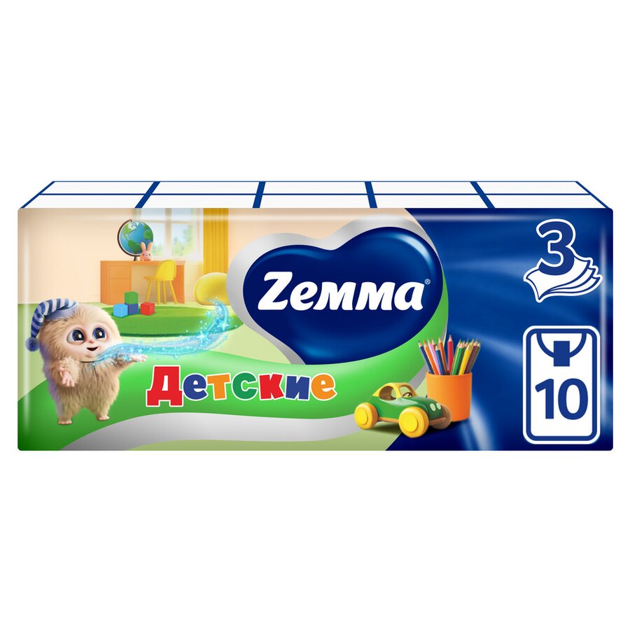 Земма платки бумажные детские №10х10