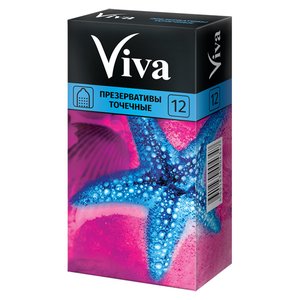Презервативы Вива точечные №12 презервативы ребристые viva вива 3шт
