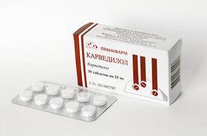

Карведилол таб. 25мг №30