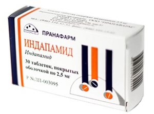 

Индапамид таб. п/о 2,5мг №30