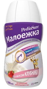 Педиашур Малоежка сусп. внутр. Клубника 200мл