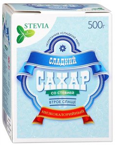 

Сладкий сахар со стевией 500,0